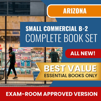 Arizona General Small Commercial Contractor (B-2 ) Books Allowed into Exam Package