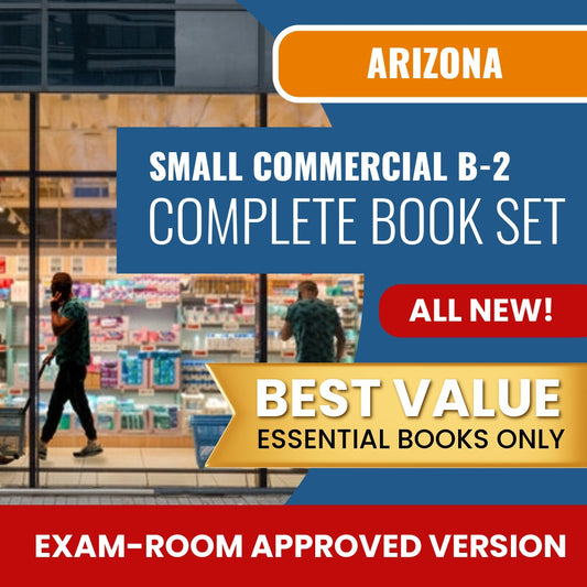 Arizona General Small Commercial Contractor (B-2 ) Books Allowed into Exam Package