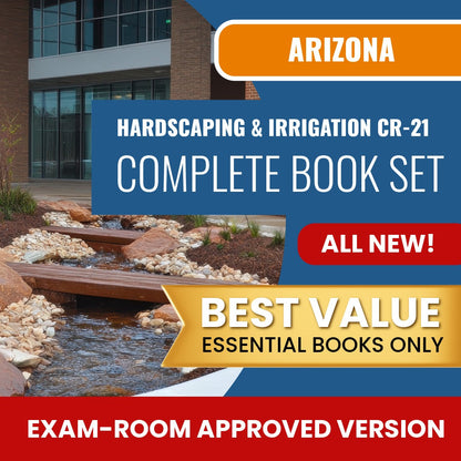 Arizona Hardscaping and Irrigation Systems Residential / Commercial Contractor (CR-21) Books Allowed into Exam Package