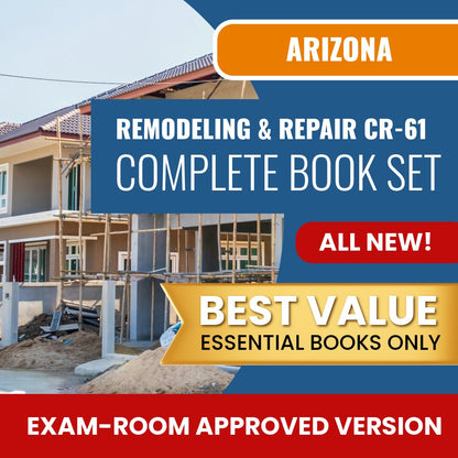 Arizona Limited Remodeling and Repair Residential / Commercial Contractor (CR-61) Books Allowed into Exam Package