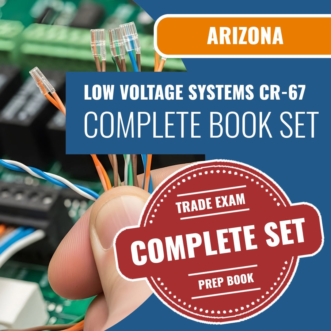 Arizona Low Voltage Communication Systems Residential / Commercial Contractor (CR-67) Exam Book Package