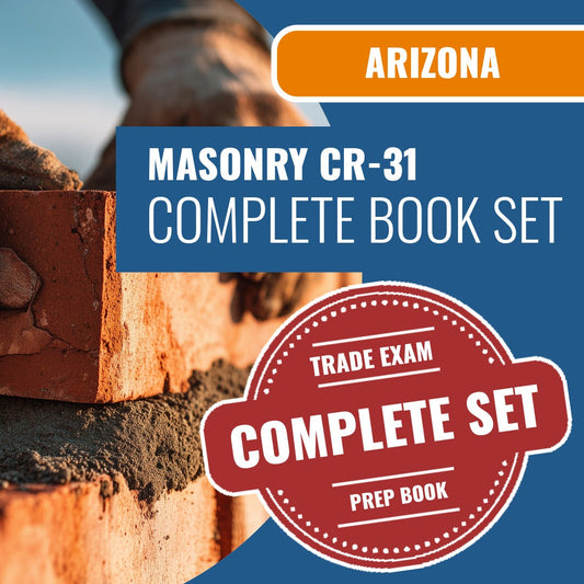 Arizona Masonry Residential / Commercial Contractor (CR-31) Exam Book Package