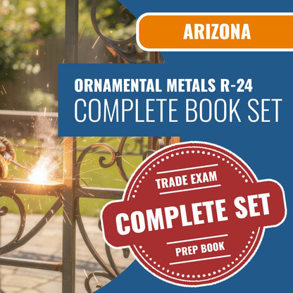 Arizona Ornamental Metals Residential Contractor (R-24) Exam Book Package