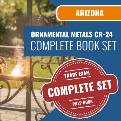 Arizona Ornamental Metals Residential / Commercial Contractor (CR-24) Exam Book Package