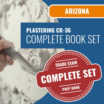 Arizona Plastering Residential / Commercial Contractor (CR-36) Exam Book Package