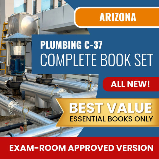 Arizona Plumbing Commercial Contractor (C-37) Books Allowed into Exam Package