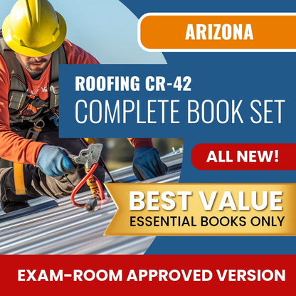 Arizona Roofing Residential / Commercial Contractor (CR-42) Books Allowed into Exam Package
