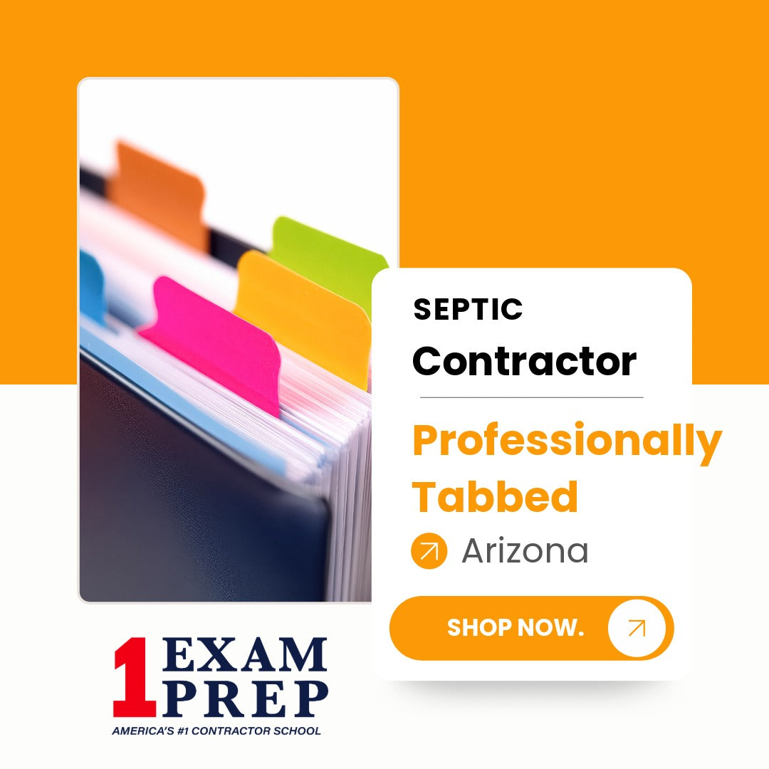 Arizona Septic Contractor CR-41 Professionally Tabbed