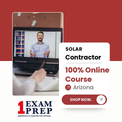 Arizona Solar Contractor C-78 100% Online Course