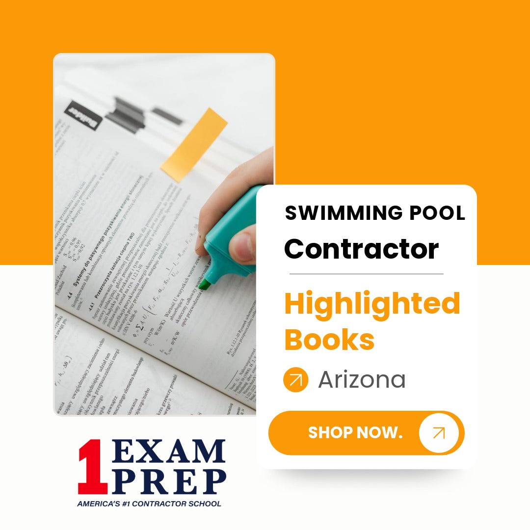 Arizona Swimming Pool Contractor B-6 Highlighted Books
