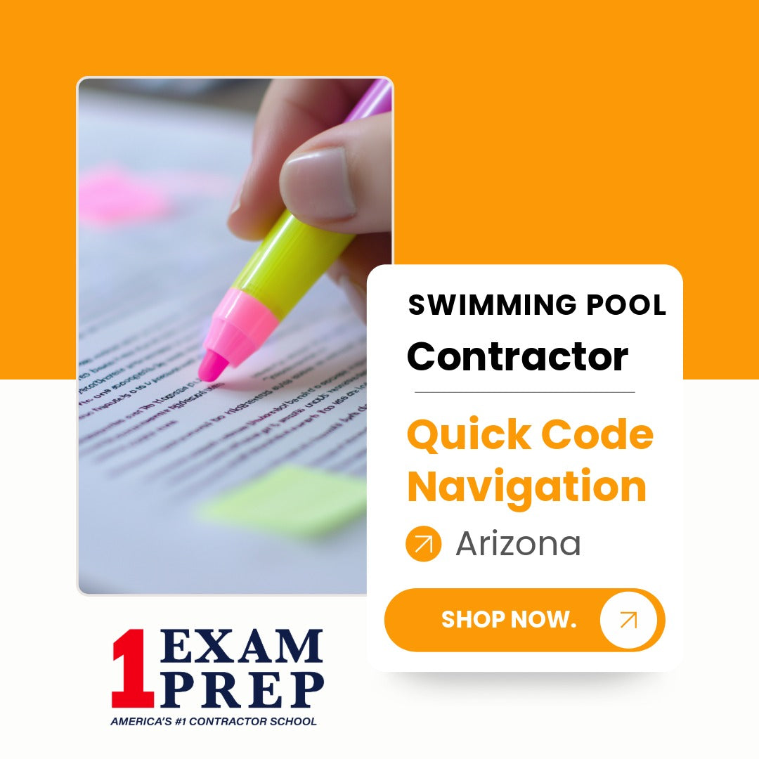 Arizona Swimming Pool Contractor B-6 Quick Code Navigation