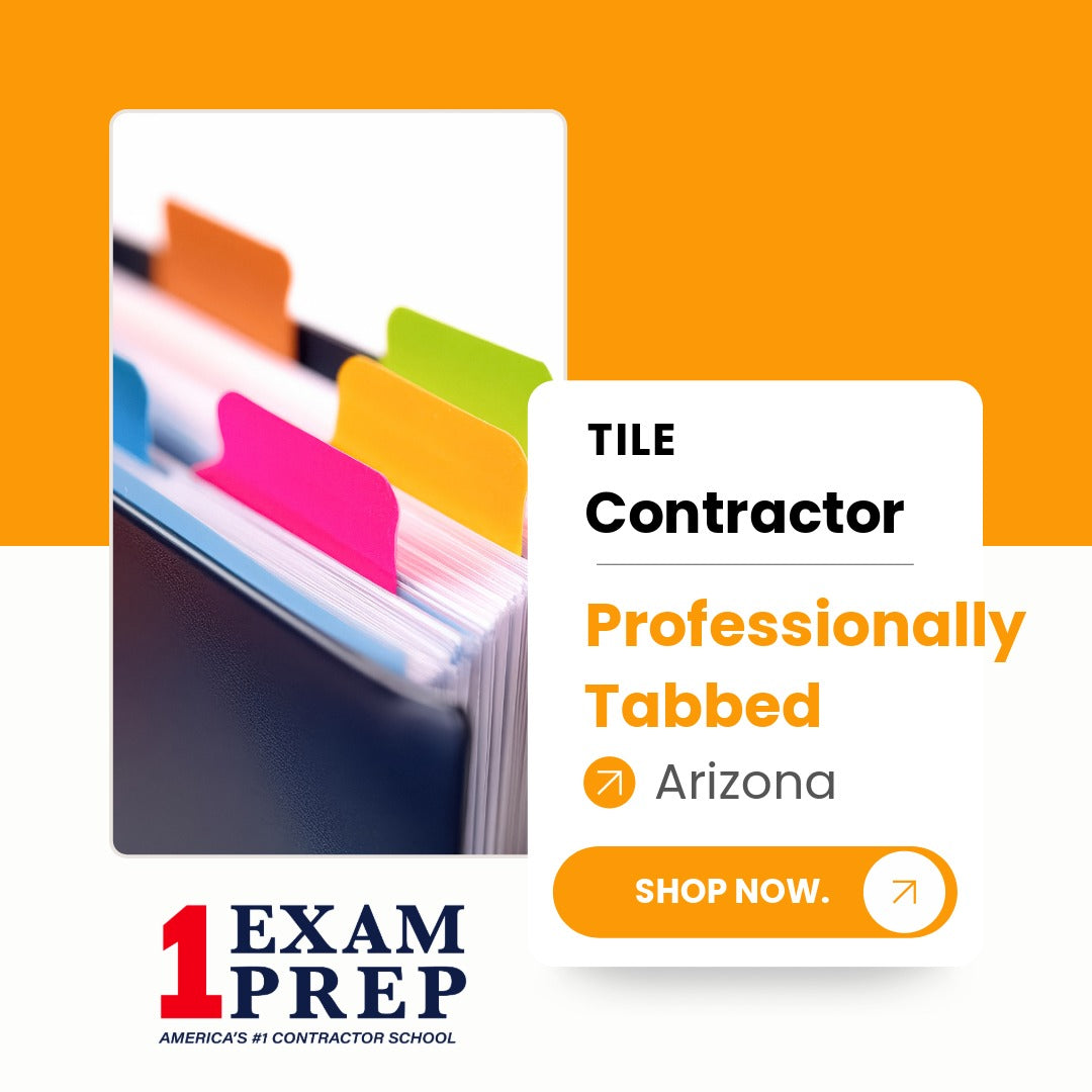 Arizona Tile Contractor CR-48 Professionally Tabbed