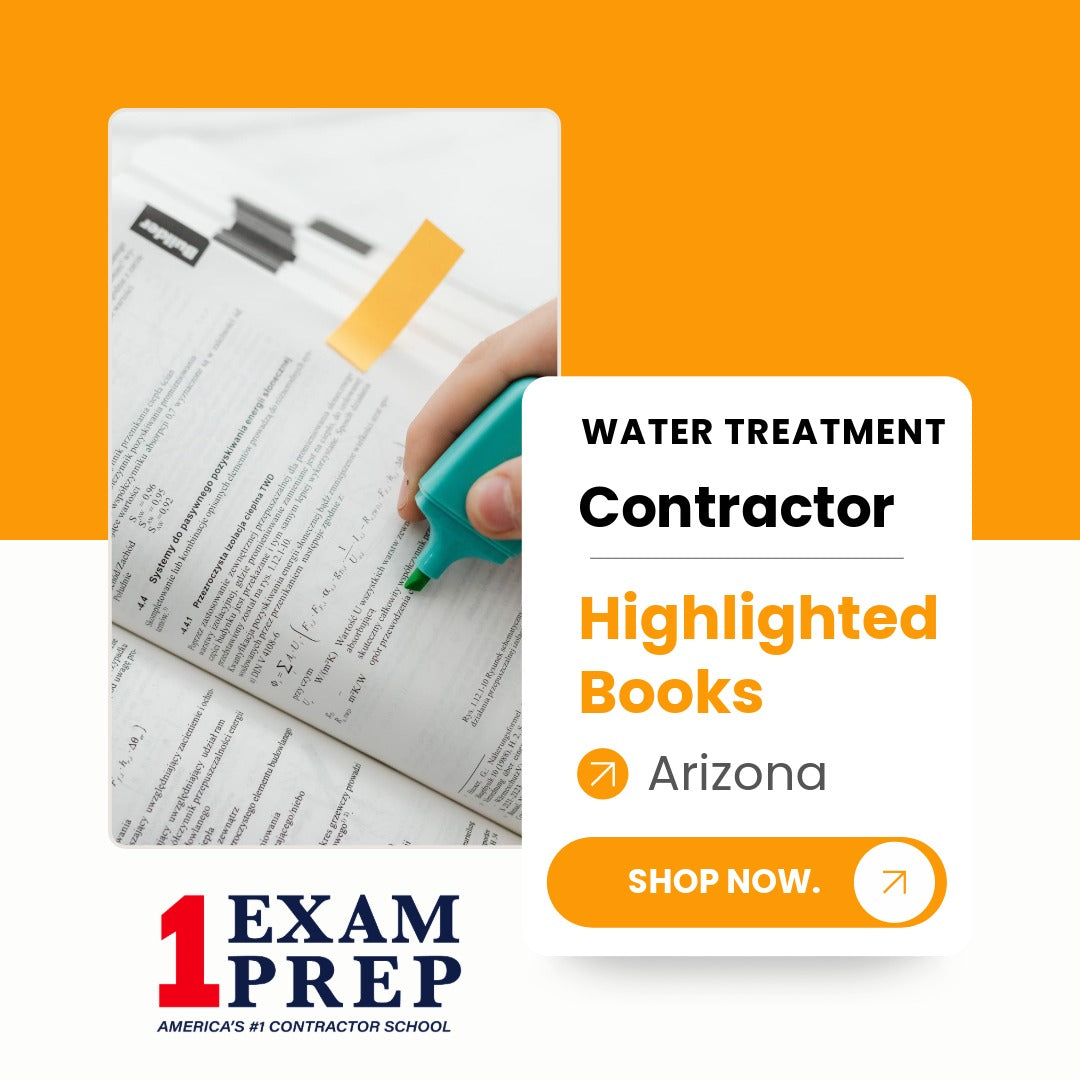 Arizona Water Treatment Contractor R-54 Highlighted Books