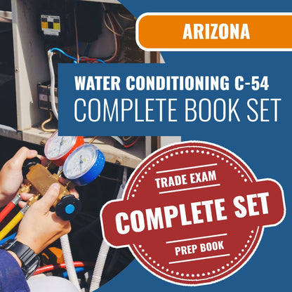 Arizona Water Conditioning Equipment Commercial Contractor (C-54) Exam Book Package
