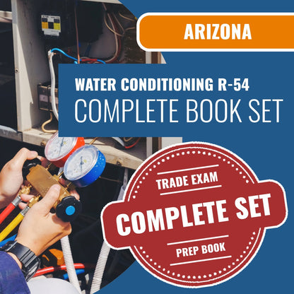 Arizona Water Conditioning Equipment Residential Contractor (R-54) Exam Book Package