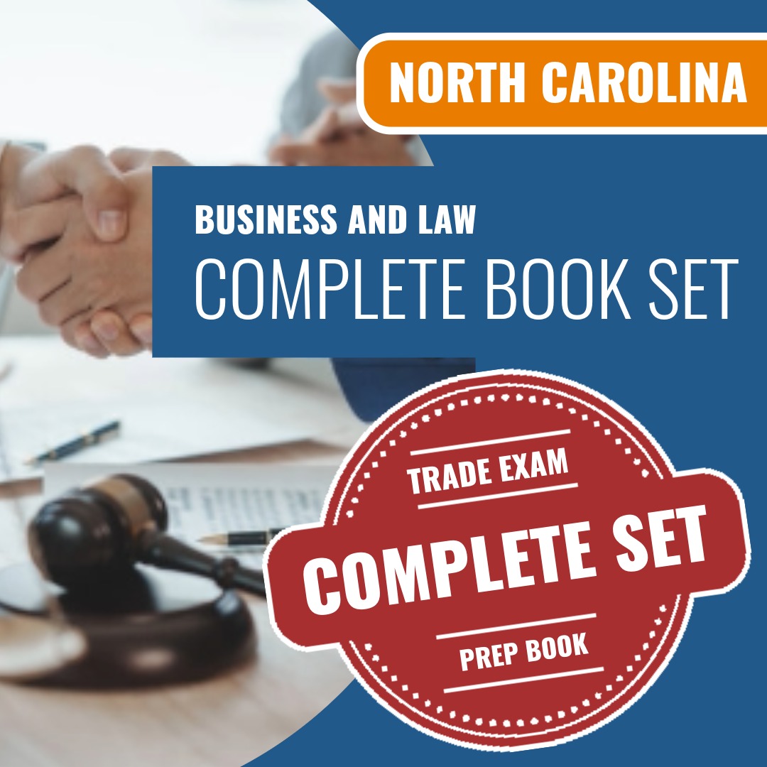 North Carolina Business and Law Contractor Exam Book Package