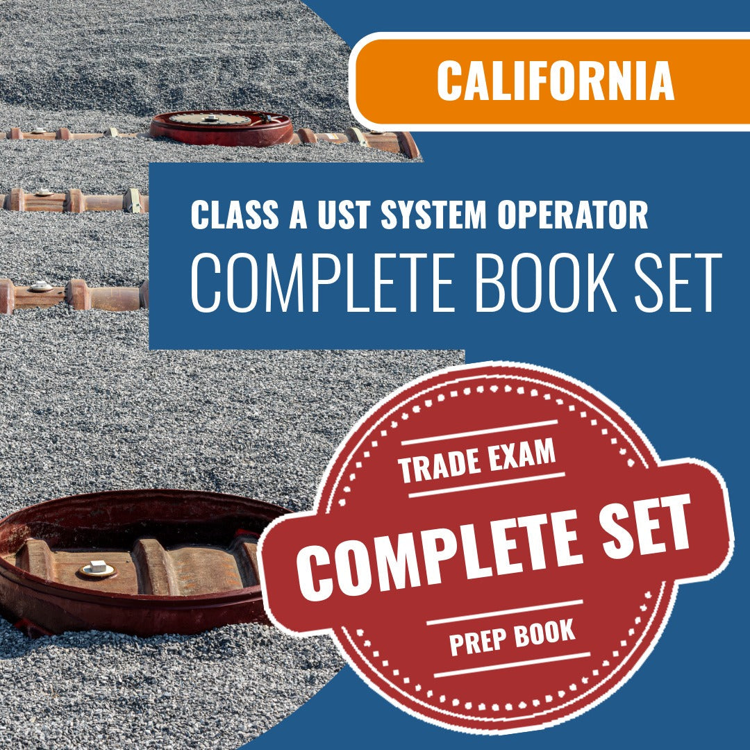 California Class A UST System Operator (ICC - AU) Exam Book Package
