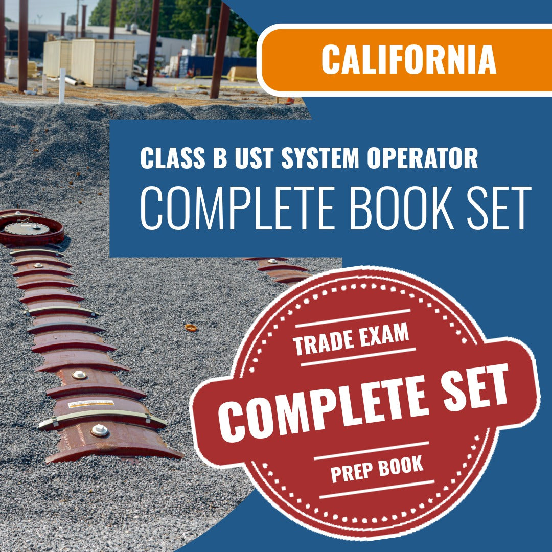 California Class B UST System Operator (ICC - BU) Exam Book Package