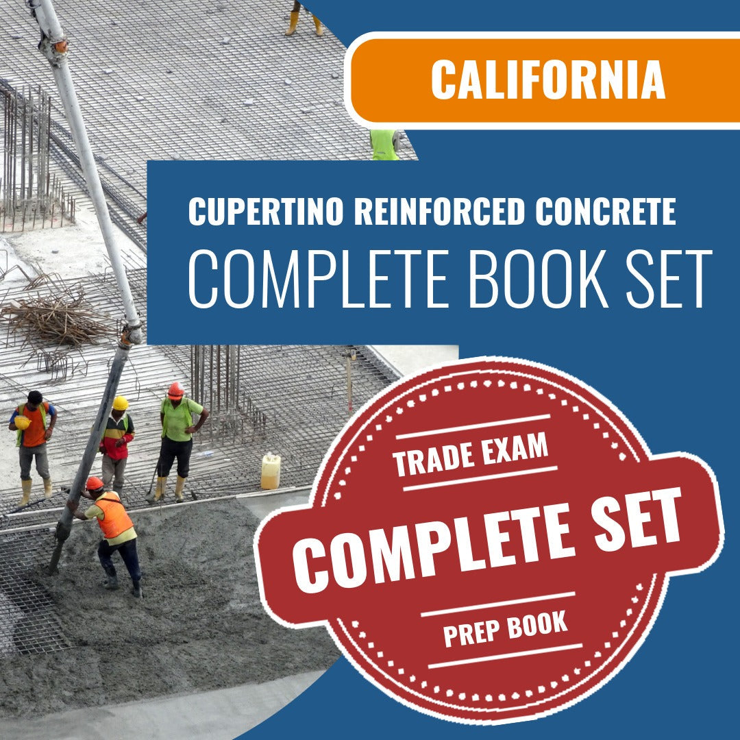 Cupertino California Reinforced Concrete Code Module (ICC - SI - 47CY) Exam Book Package