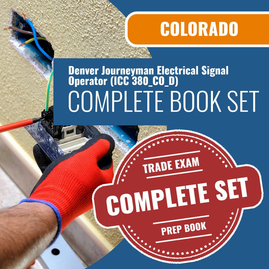 Colorado Denver Journeyman Electrical Signal Operator (ICC 380_CO_D) Exam Book Package
