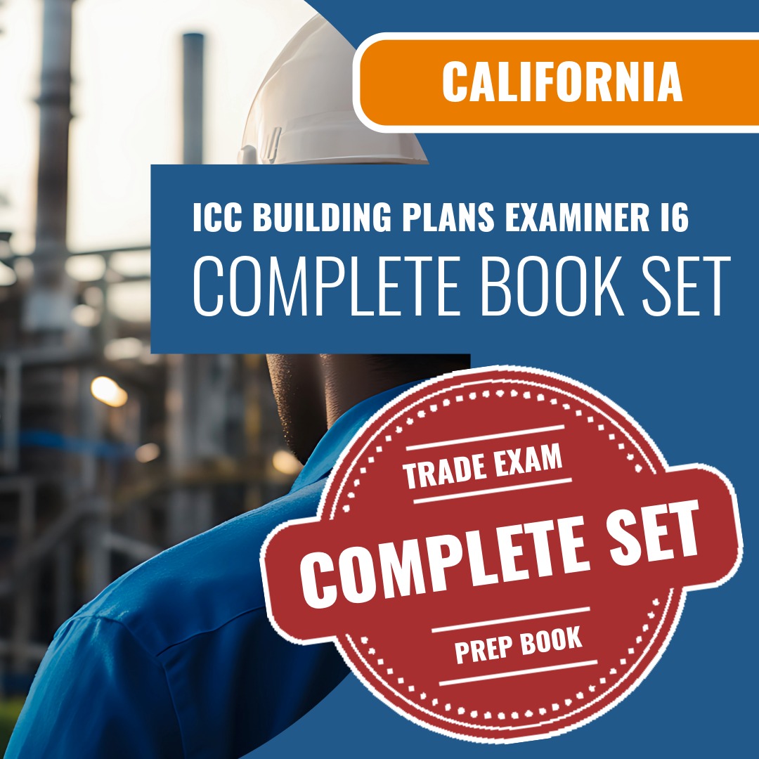 California ICC Building Plans Examiner I6 Exam Book Package