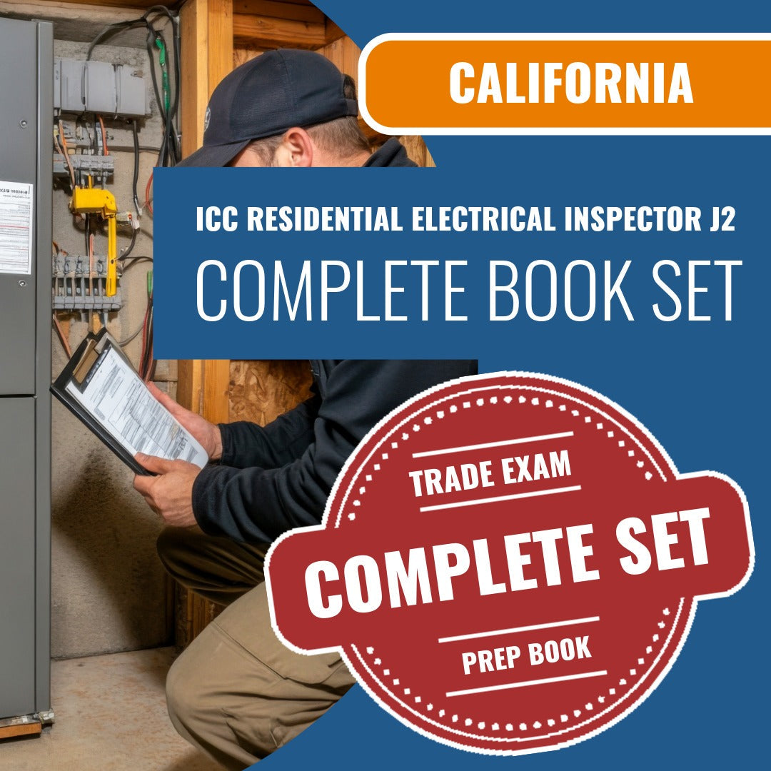 California ICC Residential Electrical Inspector J2 Exam Book Package