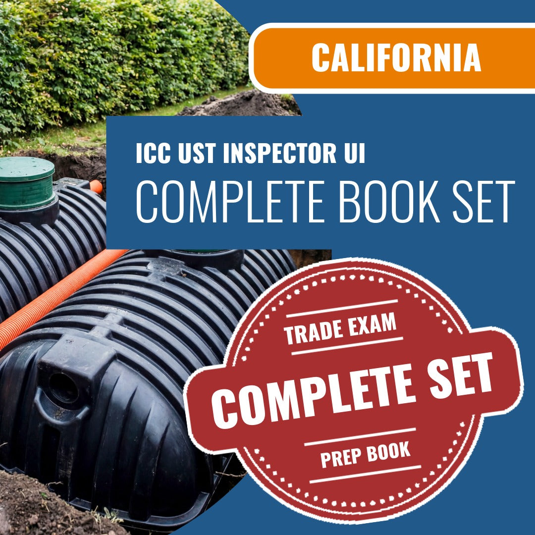 California ICC UST Inspector UI Exam Book Package