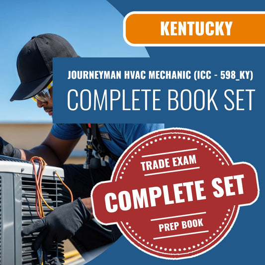 Kentucky Journeyman HVAC Mechanic (ICC - 598_KY) Exam Book Package