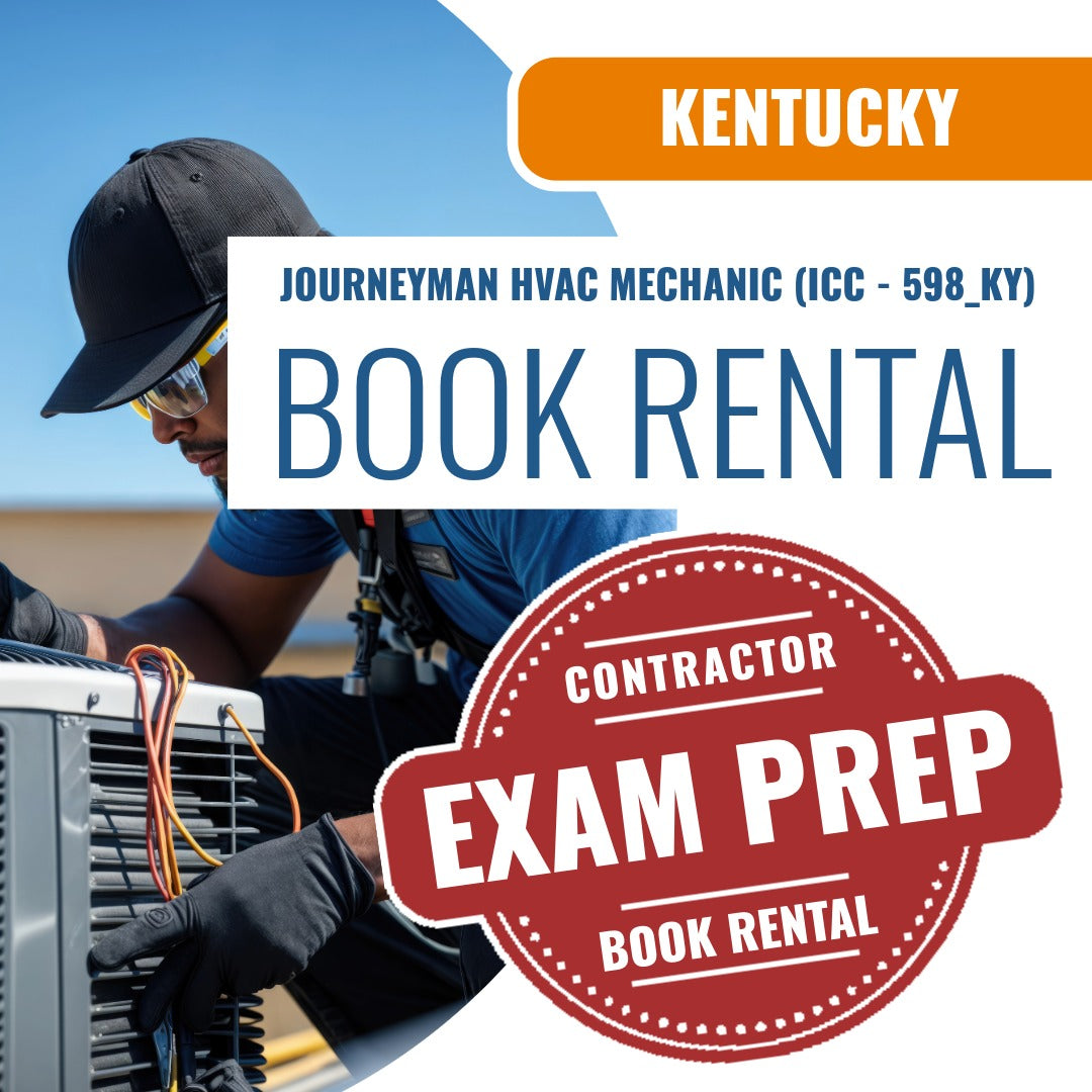 Kentucky Journeyman HVAC Mechanic (ICC - 598_KY) - Books & Courses Rental Package