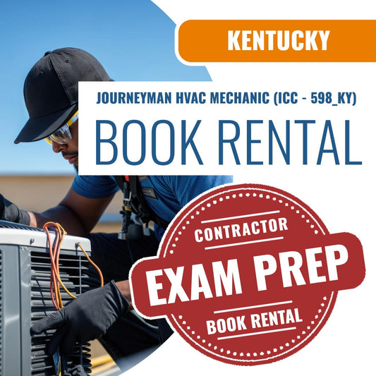 Kentucky Journeyman HVAC Mechanic (ICC - 598_KY) - Books & Courses Rental Package