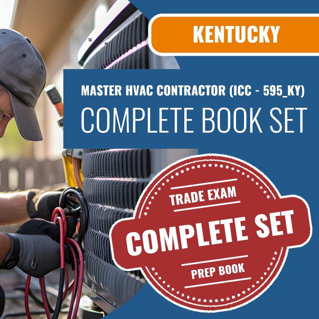 Kentucky Master HVAC Contractor (ICC - 595_KY) Exam Book Package