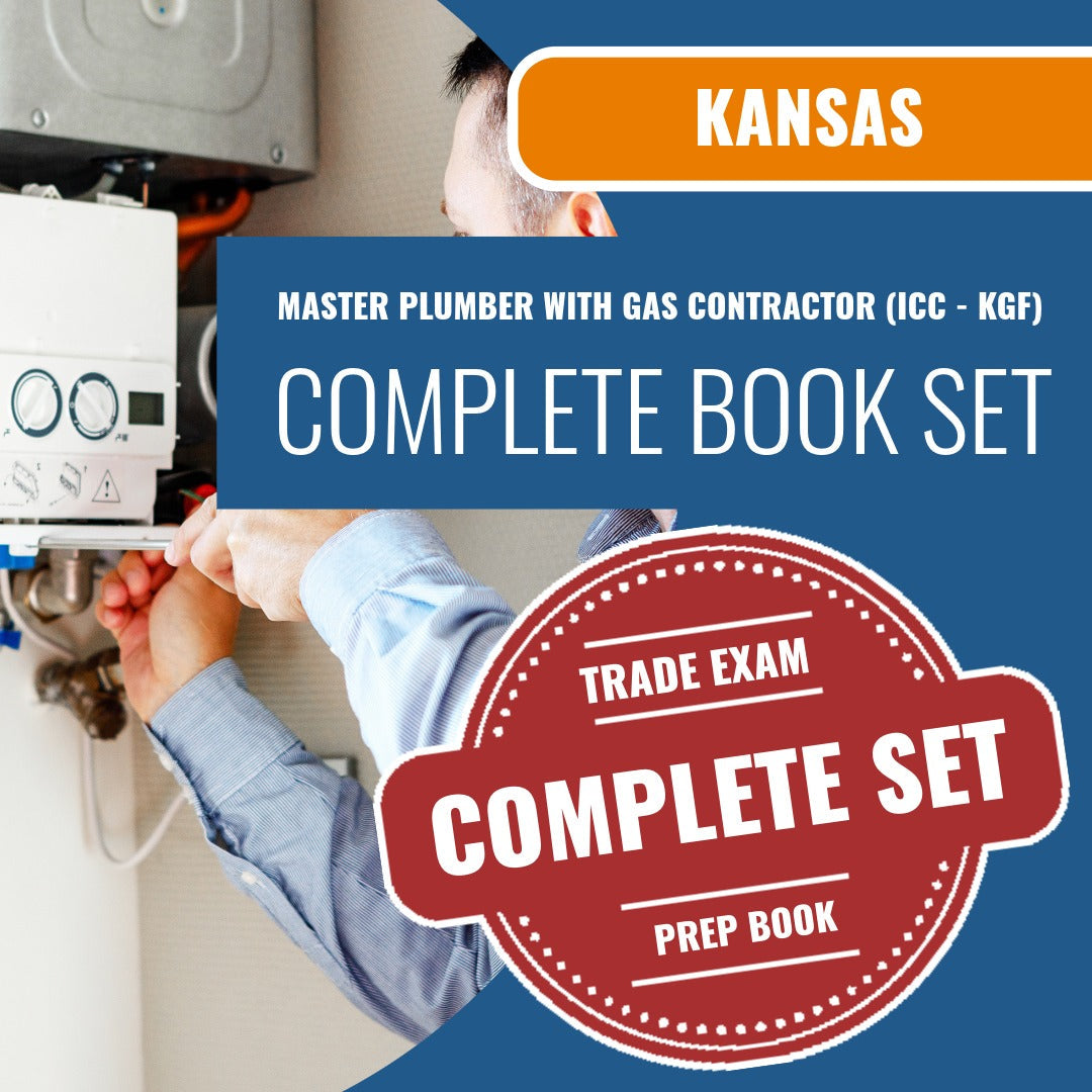 Kansas Master Plumber with Gas Contractor (ICC - KGF) Exam Book PackageKansas Master Plumber with Gas Contractor (ICC - KGF) Exam Book Package