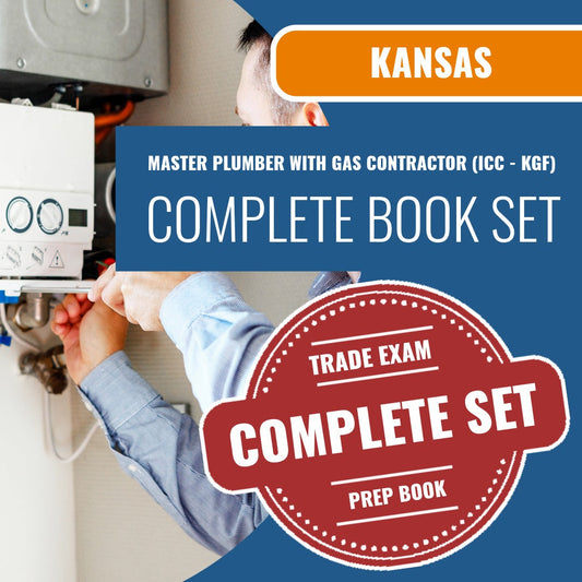 Kansas Master Plumber with Gas Contractor (ICC - KGF) Exam Book PackageKansas Master Plumber with Gas Contractor (ICC - KGF) Exam Book Package