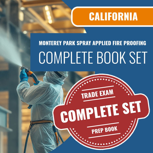 Monterey Park California Spray Applied Fire Proofing Special Inspector (ICC - 86MY) Exam Book Package