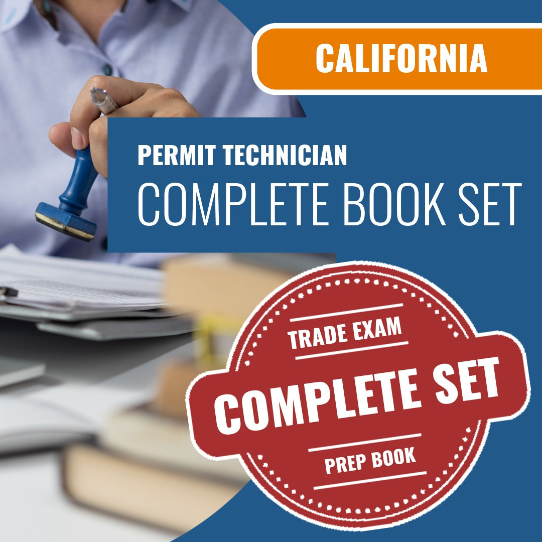 California Permit Technician (ICC - 14) Exam Book Package