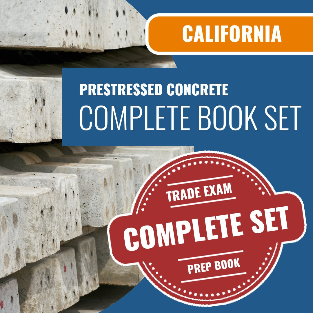 California Prestressed Concrete Codes Module (ICC - SI - 92CY) Exam Book Package