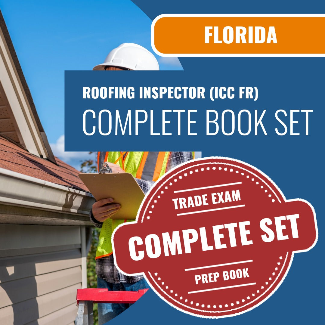Florida Roofing Inspector (ICC FR) Exam Book Package