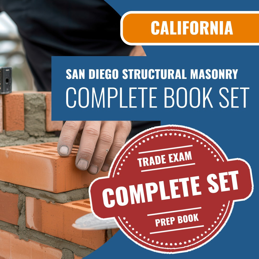 San Diego California Structural Masonry Code Module (ICC - 84CY) Exam Book Package