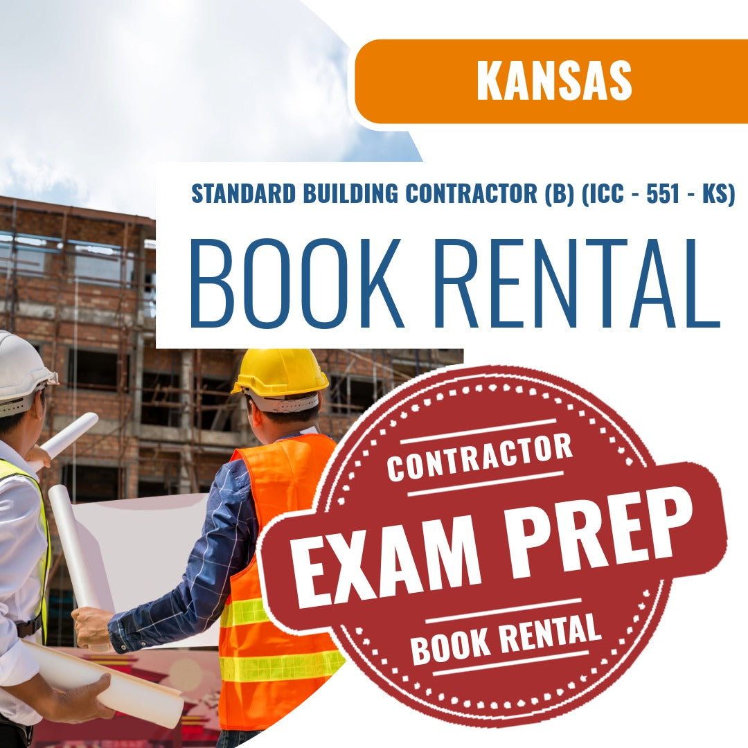 Kansas Standard Building Contractor (B) (ICC - 551 - KS) - Books & Courses Rental Package