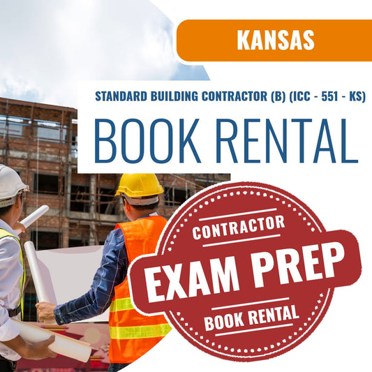 Kansas Standard Building Contractor (B) (ICC - 551 - KS) - Books & Courses Rental Package