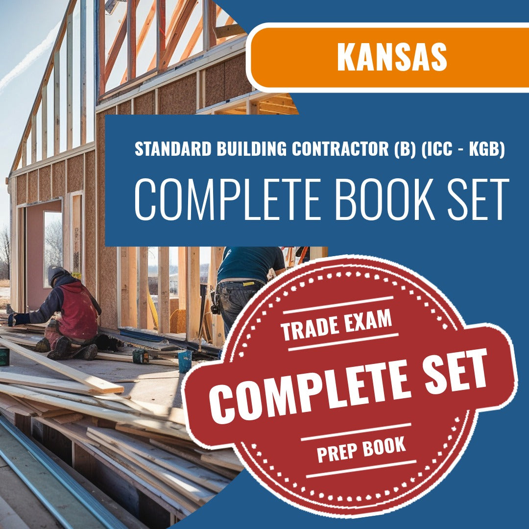 Kansas Standard Building Contractor (B) (ICC - KGB) Exam Book Package