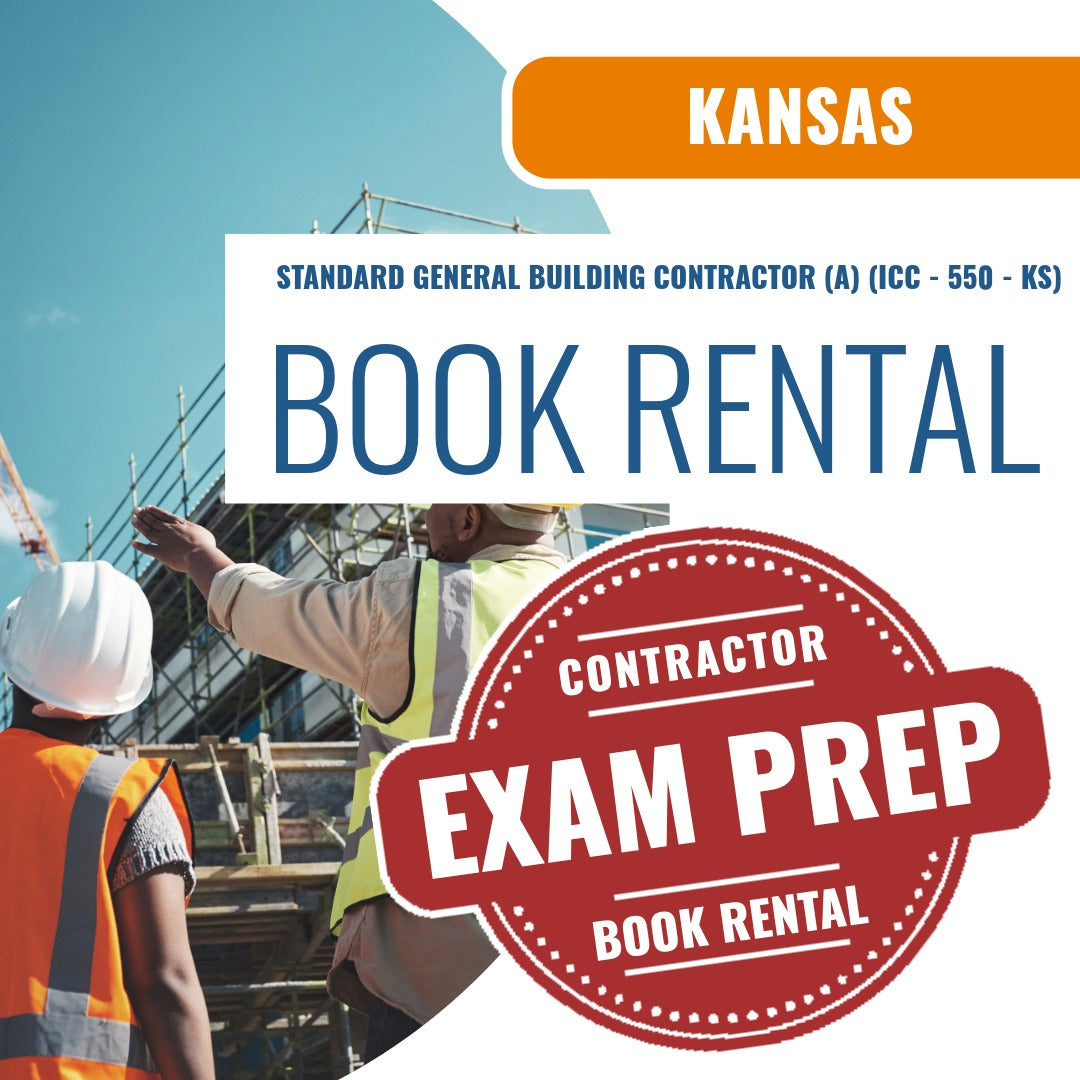 Kansas Standard General Building Contractor (A) (ICC - 550 - KS) - Books & Courses Rental Package