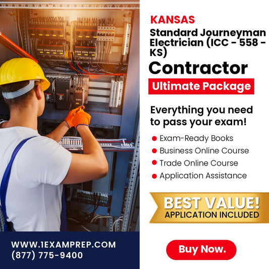 Kansas Standard Journeyman Electrician (ICC - 558 - KS) Ultimate Exam Prep Rental