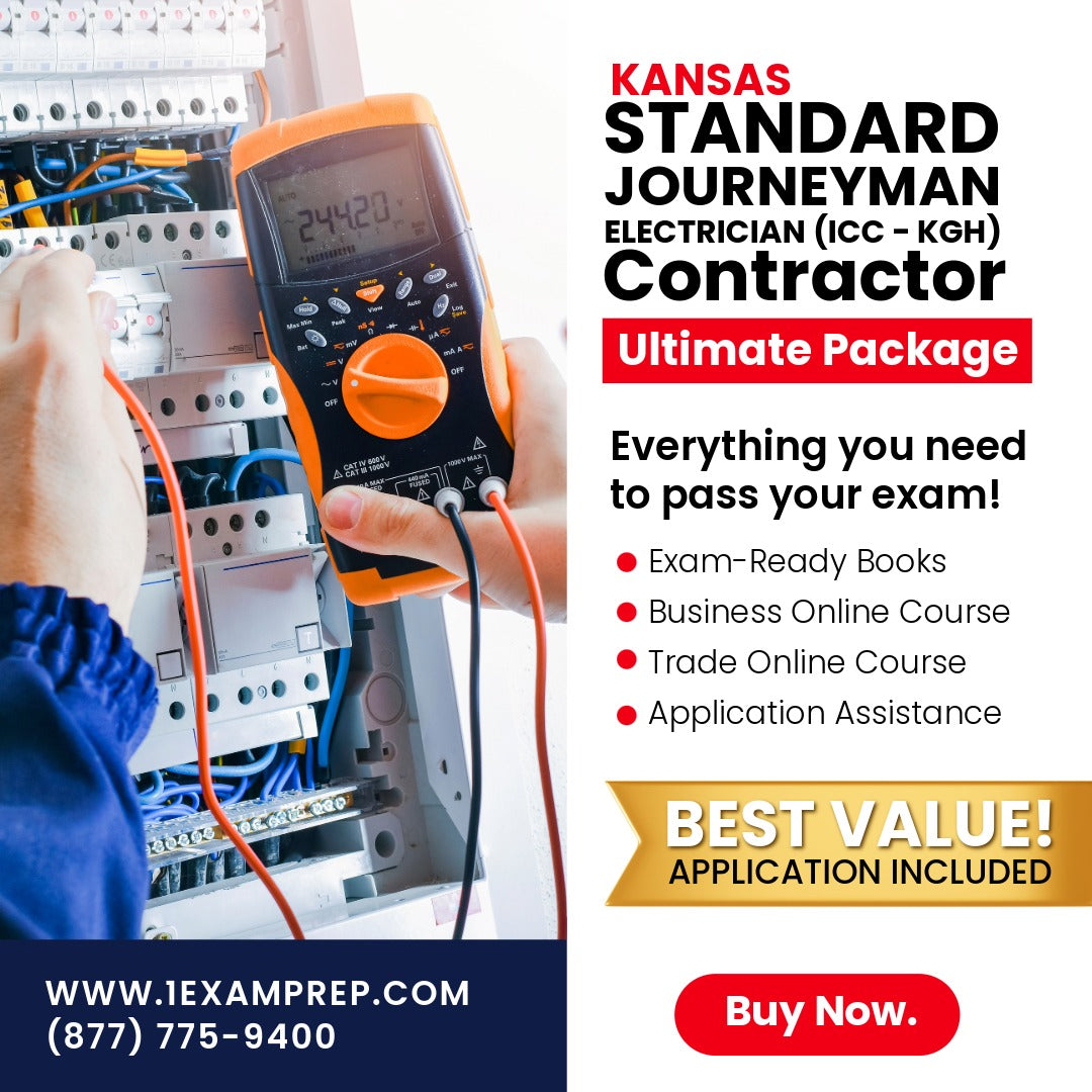 Kansas Standard Journeyman Electrician (ICC - KGH) Ultimate Exam Prep Rental