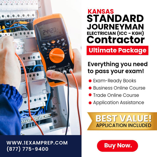 Kansas Standard Journeyman Electrician (ICC - KGH) Ultimate Exam Prep Rental