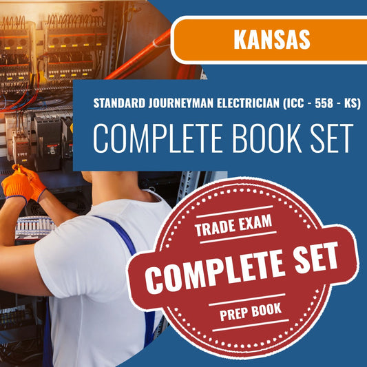 Kansas Standard Journeyman Electrician (ICC - 558 - KS) Exam Book Package