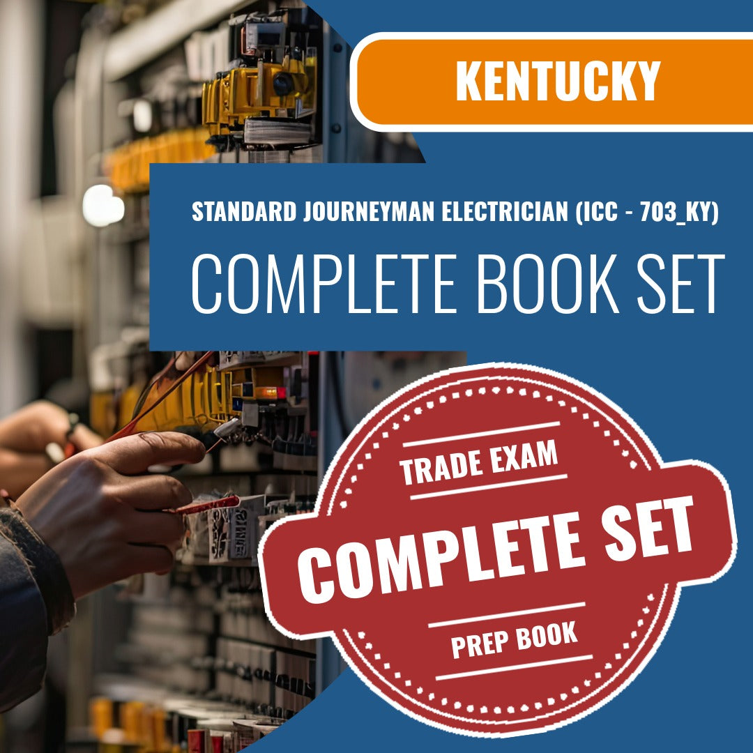 Kentucky Standard Journeyman Electrician (ICC - 703_KY) Exam Book Package