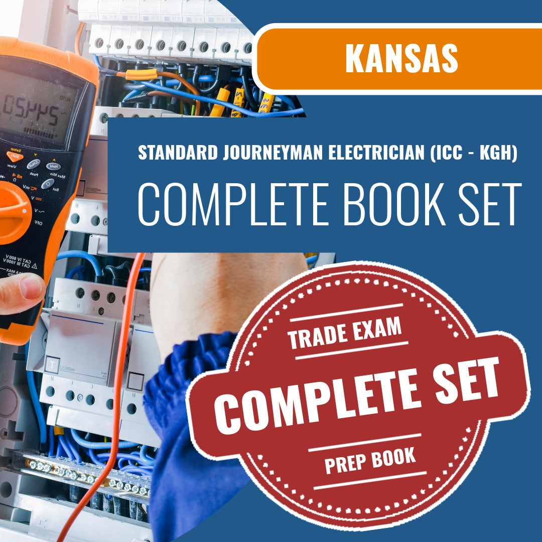 Kansas Standard Journeyman Electrician (ICC - KGH) Exam Book Package