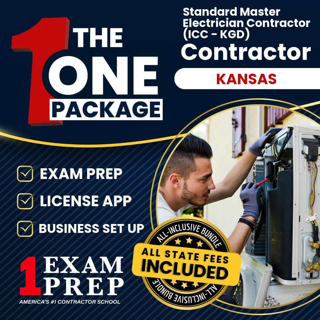 The 1 Package: All-Inclusive Kansas Standard Master Electrician Contractor (ICC - KGD), Licensing & Business Setup Solution