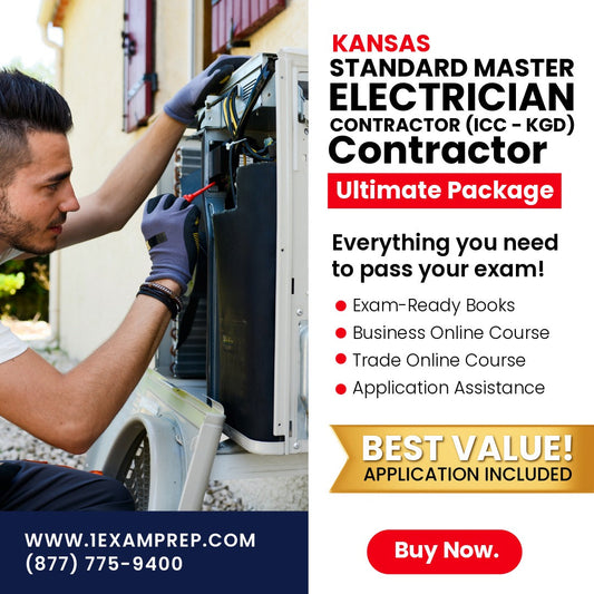 Kansas Standard Master Electrician Contractor (ICC - KGD) Ultimate Exam Prep Rental